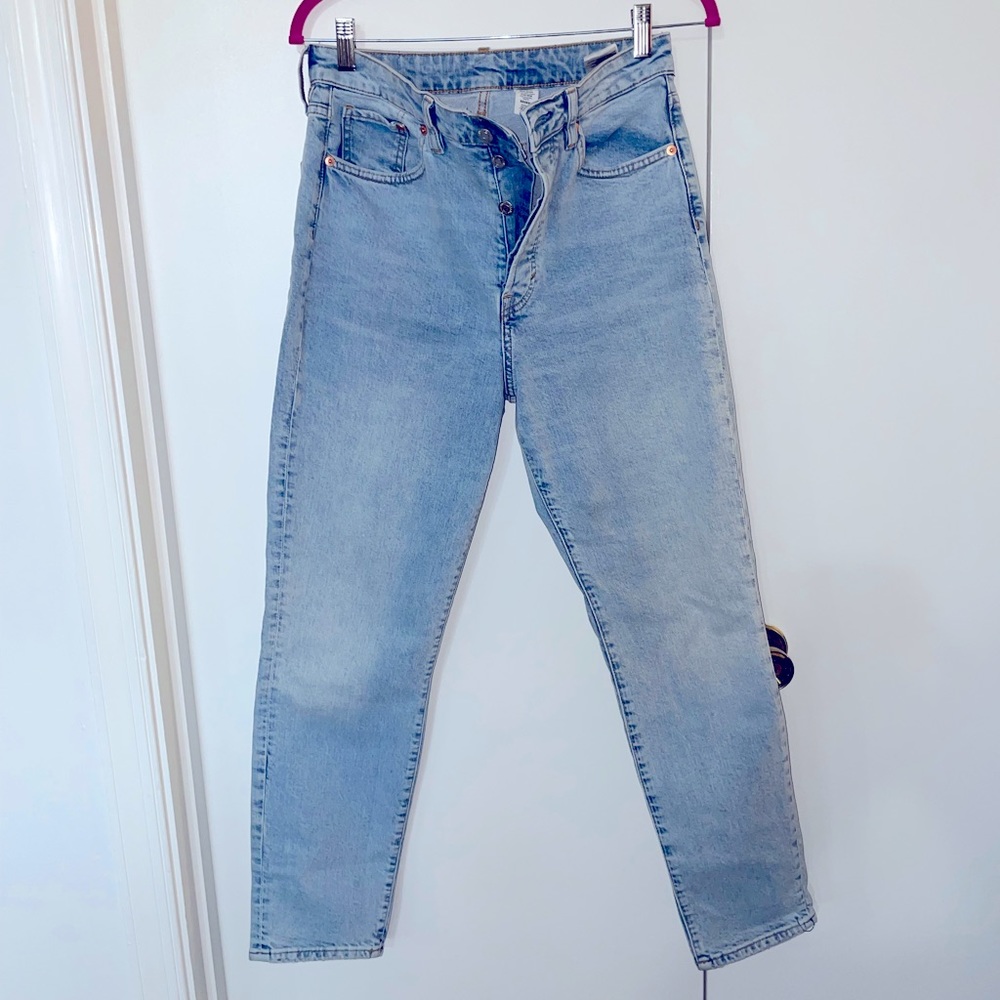 NWOT H&M &Denim High Waisted, Straight, Leg Pant